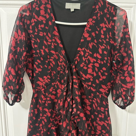 Asher Black and Red, High-Low Romper, Size Small - Picture 2 of 11